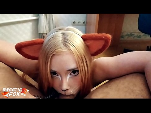 ❤️ Kitsune schluckt Schwanz und Sperma in ihrem Mund ❌ Russian porn bei uns ❤